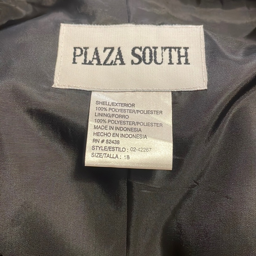 Plaza South short sleeve black maxi dress with gold buttons - Picture 6 of 6